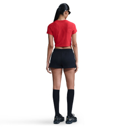 NIKE Sportswear Phoenix Fleece Mid-Waist Shorts Damen 010 - black/sail S