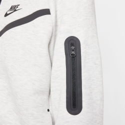 NIKE Sportswear Tech Fleece Kapuzenjacke Mädchen 013 - light grey/htr/black/black L (146-156 cm)