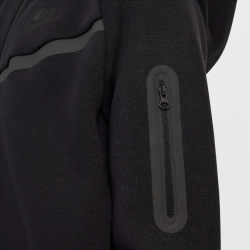 NIKE Sportswear Tech Fleece Kapuzenjacke Mädchen 010 - black/black/black S (128-137 cm)