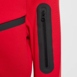 NIKE Sportswear Tech Fleece Kapuzenjacke Jungen 657 - university red/black/black XS (122-128 cm)