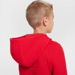 NIKE Sportswear Tech Fleece Kapuzenjacke Jungen 657 - university red/black/black XS (122-128 cm)