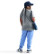 NIKE Sportswear T-Shirt Kinder 063 - dk grey heather M+ (137-147 cm)