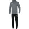 JAKO Striker 2.0 Trainingsanzug Polyester mit Kapuze steingrau/weiß 128