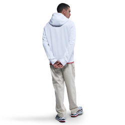 NIKE Club FT Font Hoodie Herren 100 - white/white/university red 3XL