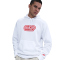 NIKE Club FT Font Hoodie Herren 100 - white/white/university red 3XL