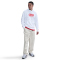 NIKE Club FT Font Hoodie Herren 100 - white/white/university red 3XL