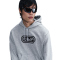 NIKE Club FT Font Hoodie Herren 063 - dk grey heather/lt smoke grey/black 3XL