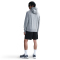 NIKE Club FT Font Hoodie Herren 063 - dk grey heather/lt smoke grey/black 3XL
