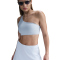 NIKE Sportswear Chill Rib Minirock Damen 423 - blue tint/blue tint XS