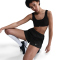 NIKE Sportswear Windrunner Mid-Waist Shorts Damen 010 - black/white XS