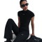 NIKE Sportswear Windrunner Jogginghose Damen 010 - black/black/white XL