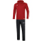 JAKO Striker 2.0 Pr&auml;sentationsanzug mit Kapuze chili rot/wei&szlig; 140