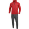JAKO Premium Basics Jogginganzug mit Kapuze rot meliert S