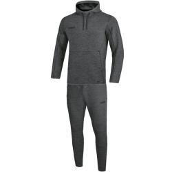 JAKO Premium Basics Jogginganzug mit Kapuze khaki meliert S