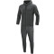 JAKO Premium Basics Jogginganzug mit Kapuze anthrazit meliert 4XL