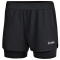 JAKO 2in1 Sporthose Damen Schwarz 34