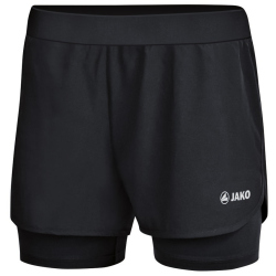 JAKO 2in1 Sporthose Damen Schwarz 38
