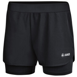 JAKO 2in1 Sporthose Damen Schwarz 40
