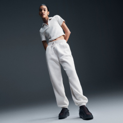 NIKE Sportswear Phoenix Fleece High-Waist Oversize Jogginghose Damen 104 - lt orewood brn/sail XXL