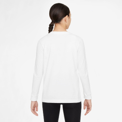NIKE Sportswear Langarmshirt Kinder 100 - white/black XL (158-170 cm)