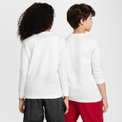 NIKE Sportswear Langarmshirt Kinder 100 - white/black XL (158-170 cm)