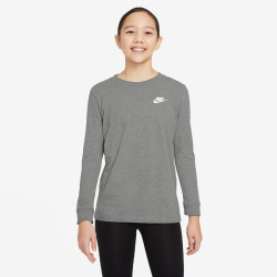 NIKE Sportswear Langarmshirt Kinder 063 - dk grey heather XL (158-170 cm)