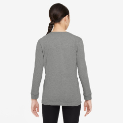 NIKE Sportswear Langarmshirt Kinder 063 - dk grey heather XL (158-170 cm)