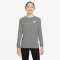 NIKE Sportswear Langarmshirt Kinder 063 - dk grey heather XL (158-170 cm)