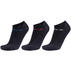 3er Pack REPLAY Inliner Basic Sneakersocken mit Banderole...