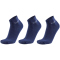 3er Pack REPLAY Low Cut Basic Ankle Socken mit Banderole dark blue/grey 39-42