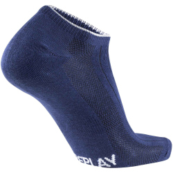 3er Pack REPLAY Inliner Ultralight Sneaker Socken mit Banderole dark blue/logo ass c 39-42