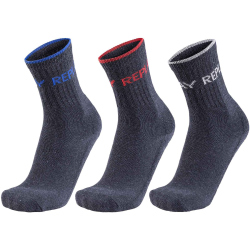 3er Pack REPLAY Tennissocken mit Banderole dark g.m./logo...