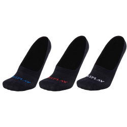3er Pack REPLAY Invisible Basic Socken black/logo ass...