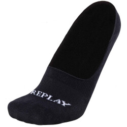 3er Pack REPLAY Invisible Basic Socken black/logo ass colou 43-46