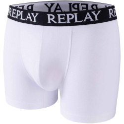 2er Pack REPLAY Basic Boxershorts Herren white/grey melange S