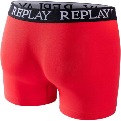2er Pack REPLAY Basic Boxershorts Herren red/black S