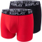 2er Pack REPLAY Basic Boxershorts Herren red/black M