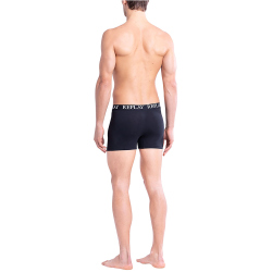 2er Pack REPLAY Basic Boxershorts Herren white/black S