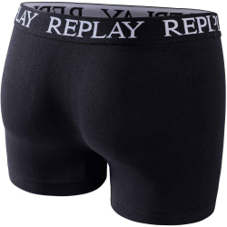 2er Pack REPLAY Basic Boxershorts Herren white/black S