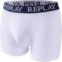 2er Pack REPLAY Basic Boxershorts Herren white/indigo M