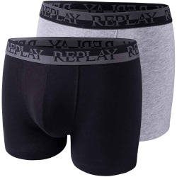 2er Pack REPLAY Boxershorts Style 02 Herren grey...