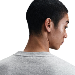 NIKE Club Crew Fleece-Sweatshirt Herren 063 - dk grey heather/white S