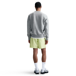 NIKE Club Crew Fleece-Sweatshirt Herren 063 - dk grey heather/white S