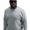 NIKE Club Crew Fleece-Sweatshirt Herren 063 - dk grey heather/white S
