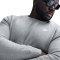 NIKE Club Crew Fleece-Sweatshirt Herren 063 - dk grey heather/white S