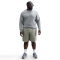 NIKE Club Crew Fleece-Sweatshirt Herren 063 - dk grey heather/white S
