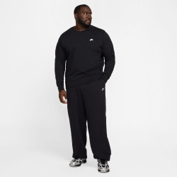 NIKE Club Crew Fleece-Sweatshirt Herren 010 - black/white XS