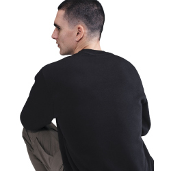NIKE Club Crew Fleece-Sweatshirt Herren 010 - black/white M