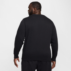 NIKE Club Crew Fleece-Sweatshirt Herren 010 - black/white M