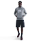 NIKE Club Fleece Hoodie Herren 063 - dk grey heather/lt smoke grey/white L